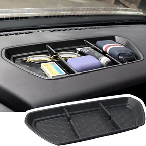 EDBETOS Frontier Dashboard Insert Tray Compatible with Nissan Frontier 2025 2024 2023 2022 Accessories Storage Box Phone Holder Non-Slide Silicone Rubber Interior Dash Organizer