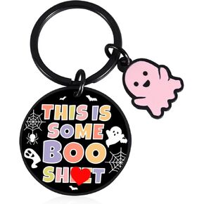 Boo Basket Stuffers for Women Men-Spooky Basket Stuffers for Adults Friends Cute Keychains for Her Him Halloween Themed Gifts for Couples Christmas Birthday Valentine Gifts for Boyfriend Girlfriend