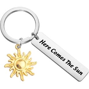 Lywjyb Birdgot Lyrics Gift Inspiring Meaningful Gift Here Comes The Sun Key Rings