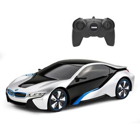PowerTRC 1:24 BMW I8 Concept Remote Control Sports Car | Racing Toy | White