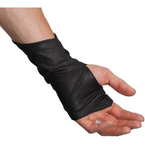 Assassin Gloves Ren Faire Faux Leather Bracers Ranger Archer Medieval Cosplay Larp Wrist