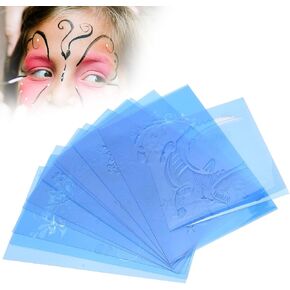 YUYTE Face Paint Stencils For Kids And Adults, Face Painting For Halloween Christmas Party, Facial Makeup For Tattoo Design Tools For Cosplay