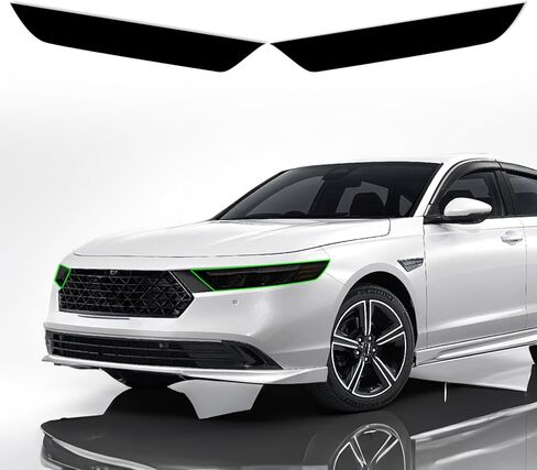 غطاء خفيف للمصابيح الخلفية مقطوع مسبقًا مناسب لملحقات Honda Accord Sedan 2023 مع طبقة لاصقة لامعة ودخان داكن (ضوء خلفي كامل) in Saudi Arabia