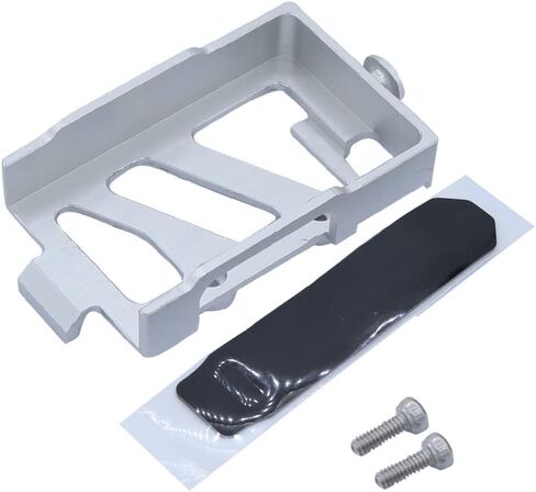 Metal Battery Tray Mounting Plate with Tie for TRX4M 1/18 RC Crawler Car Upgrade Parts (Black) in Saudi Arabia