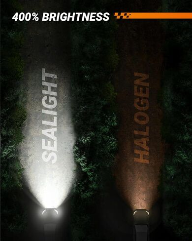 SEALIGHT 9006/HB4 LED Fog Light Bulbs, 360° Illumination 9006 HB4 Fog Lights LED for Car, 6000K Xenon White, 5MINS Plug-and-Play, Pack of 2 in Saudi Arabia