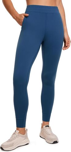 CRZ YOGA Womens Butterluxe High Waisted Joggers 27 Inches - Buttery Soft Lounge Yoga Pants with Pockets Workout Leggings in Saudi Arabia