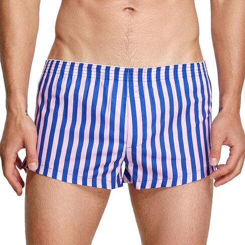 Faringoto Men's Casual Stripe Boxer Shorts Sleepwear Underwear Men Pajamas Sleep Bottoms Panties in Saudi Arabia