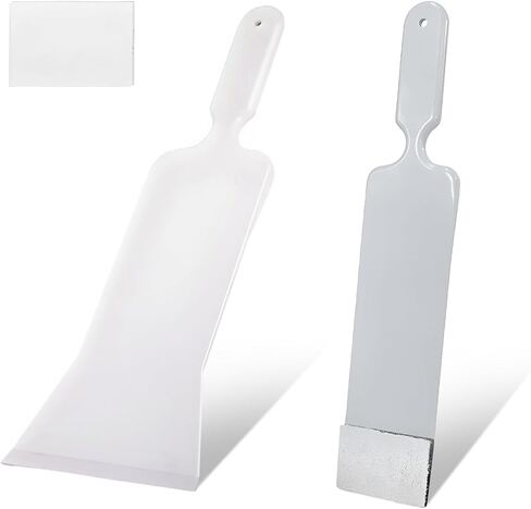 2 PCS Car Paddle Bulldozer Squeegee, Long Handle Window Tint Film Installation Tools, Paddle Bulldozer Scraper for Car Front Rear Windows Glass Cleaning, Car Accessories in Saudi Arabia
