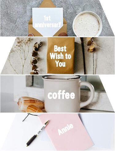 ملصقات حروف مقاس 1.5 بوصة، 544 قطعة من ملصقات رموز الأرقام الأبجدية لسكرابوكينغ، لافتة، زجاجة مياه، ملصقات حروف من الفينيل ذاتية اللصق للفنون والحرف اليدوية - 8 أوراق، أسود in Kuwait