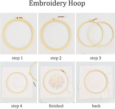 طقم تطريز الفراشة للبالغين المبتدئين، مجموعات غرز متقاطعة مختومة مع نمط فراشة، أطواق قماشية مطرزة، خيوط إبر، مجموعات تطريز يدوية سهلة in Kuwait