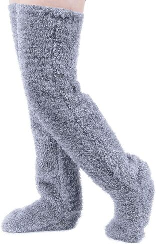 Snuggs Cozy Socks- Snuggle Paws Thigh High Socks, Winter Leg Warmers Plush Slipper Socks Soft Thick Warm Home in Saudi Arabia