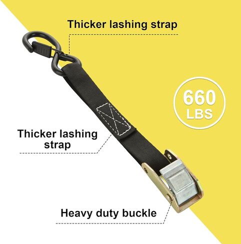 4 عبوات من أشرطة ربط الدراجات النارية 1 بوصة × 6.6 بوصة 1,823 رطل، أشرطة سقاطة ناعمة ذات حلقة ناعمة للخدمة الشاقة، أشرطة ربط للأسفل للدراجة الترابية، والدراجات النارية، وقوارب الكاياك، والسيارات، والشاحنات، والبضائع in Kuwait