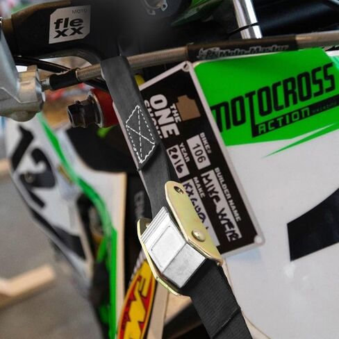 4 عبوات من أشرطة ربط الدراجات النارية 1 بوصة × 6.6 بوصة 1,823 رطل، أشرطة سقاطة ناعمة ذات حلقة ناعمة للخدمة الشاقة، أشرطة ربط للأسفل للدراجة الترابية، والدراجات النارية، وقوارب الكاياك، والسيارات، والشاحنات، والبضائع in Kuwait