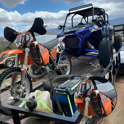 4 عبوات من أشرطة ربط الدراجات النارية 1 بوصة × 6.6 بوصة 1,823 رطل، أشرطة سقاطة ناعمة ذات حلقة ناعمة للخدمة الشاقة، أشرطة ربط للأسفل للدراجة الترابية، والدراجات النارية، وقوارب الكاياك، والسيارات، والشاحنات، والبضائع in Kuwait