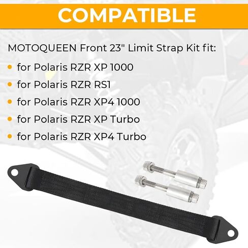 طقم حزام أمامي مقاس 23 بوصة لـ Polaris RZR XP 1000 | لـ Polaris RZR RS1 | لـ Polaris RZR XP4 1000 | لـ Polaris RZR XP Turbo | لـ Polaris RZR XP4 Turbo in Saudi Arabia