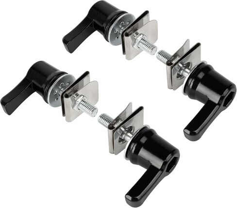 PSLER Saddlebag Locks Hardware Bolt Mount Kit Saddlebag Lever Locks Theft Deterrent System Lock Kit for Touring Street Glide Electra Glide Road Glide Heritage Softail Electra 1992-Later - Black in Saudi Arabia