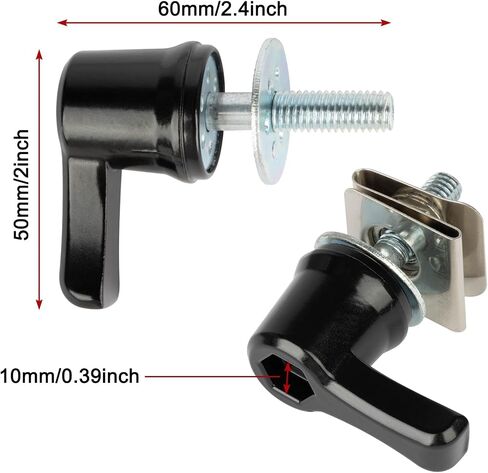 PSLER Saddlebag Locks Hardware Bolt Mount Kit Saddlebag Lever Locks Theft Deterrent System Lock Kit for Touring Street Glide Electra Glide Road Glide Heritage Softail Electra 1992-Later - Black in Saudi Arabia