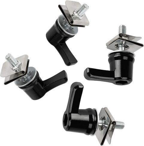 PSLER Saddlebag Locks Hardware Bolt Mount Kit Saddlebag Lever Locks Theft Deterrent System Lock Kit for Touring Street Glide Electra Glide Road Glide Heritage Softail Electra 1992-Later - Black in Saudi Arabia