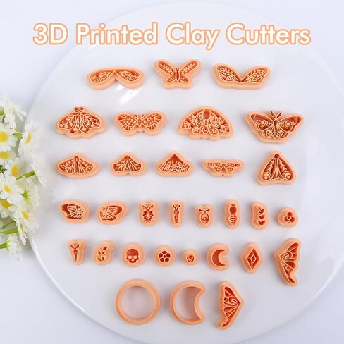 Puocaon Farm Polymer Clay Cutters - 8 Pcs Chicken Clay Cutters for Polymer Clay Jewelry, Goose Polymer Clay Cutters for Jewelry Making, Special Chicken Shape Funny Boot Polymer Clay Earring Cutters in Kuwait