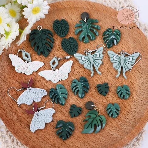 Puocaon Farm Polymer Clay Cutters - 8 Pcs Chicken Clay Cutters for Polymer Clay Jewelry, Goose Polymer Clay Cutters for Jewelry Making, Special Chicken Shape Funny Boot Polymer Clay Earring Cutters in Kuwait