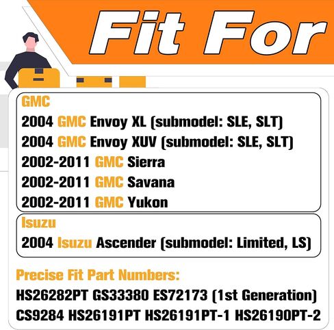 MLS Head Gasket Set Compatible with Chevy Silverado Tahoe Avalanche Express Suburban, GMC Sierra Savana Yukon Cadillac Isuzu 4.8L 5.3L V8-2002-2011.Repalce#CS9284, HS26191PT.Engine Gasket Kit in Saudi Arabia