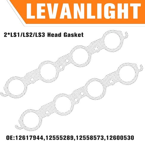 MLS Head Gasket Set Compatible with Chevy Silverado Tahoe Avalanche Express Suburban, GMC Sierra Savana Yukon Cadillac Isuzu 4.8L 5.3L V8-2002-2011.Repalce#CS9284, HS26191PT.Engine Gasket Kit in Saudi Arabia