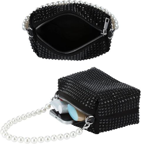 Clutch Purse for Women, Bling Evening Bag, Crossbody Handbag, Rhinestone Money Hand Bag in Kuwait