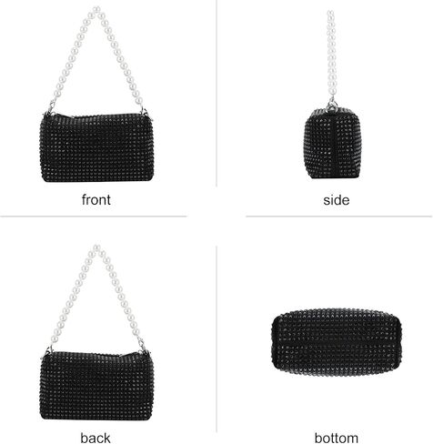 Clutch Purse for Women, Bling Evening Bag, Crossbody Handbag, Rhinestone Money Hand Bag in Kuwait