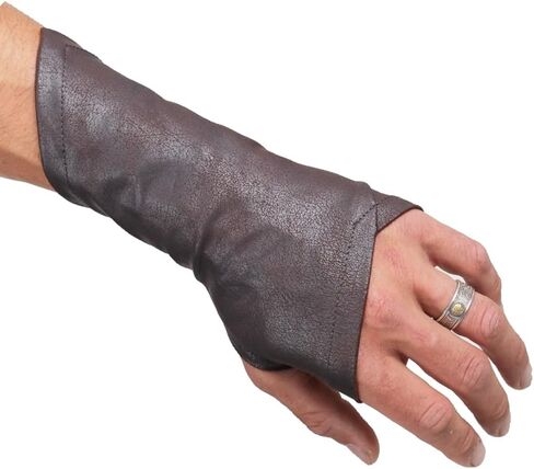 Assassin Gloves Ren Faire Faux Leather Bracers Ranger Archer Medieval Cosplay Larp Wrist in Saudi Arabia