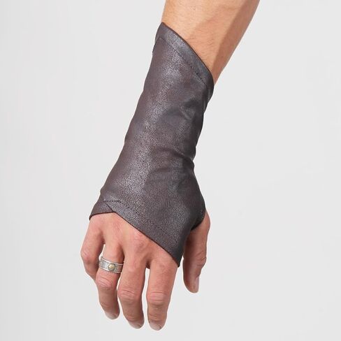 Assassin Gloves Ren Faire Faux Leather Bracers Ranger Archer Medieval Cosplay Larp Wrist in Saudi Arabia