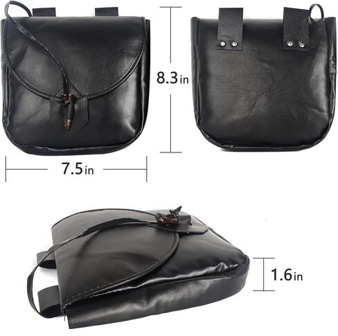 حقيبة حزام هوميلكس عصر النهضة - حقيبة جلدية من العصور الوسطى لإكسسوارات أزياء الهالوين in Kuwait