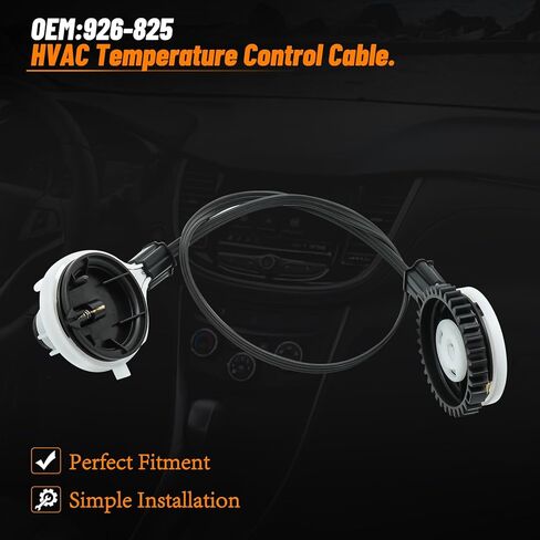 926-822 كابل التحكم في سخان HVAC لسيارة شيفروليه سونيك 2012-2020، 2015-2021 شيفروليه تراكس HVAC كابل التحكم في درجة الحرارة 95476707 استبدال أجزاء السخان 926822 in Kuwait
