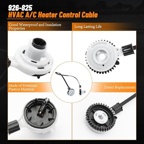 926-822 كابل التحكم في سخان HVAC لسيارة شيفروليه سونيك 2012-2020، 2015-2021 شيفروليه تراكس HVAC كابل التحكم في درجة الحرارة 95476707 استبدال أجزاء السخان 926822 in Kuwait