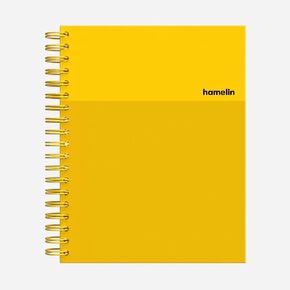 Hamelin, Spiral Notebook, 8x10in, College Ruled, Hardcover, 75shts/150 Pages, 1 Subject Notebook, RUBY Red