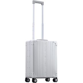Aleon Aluminum Business Briefcase - Vertical Open Carry On 21", TSA Approved Hardshell Suitcase, Laptop Compartment, Hard Side Cabin Bag - Aluminum Frame Pilot Case for Travel & Business (Onyx)