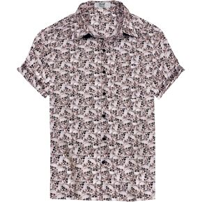 LA LEELA Men's Halloween Costumes Hawaiian Shirts Short Sleeve Button Down Shirt Mens Casual Tropical Shirts for Men