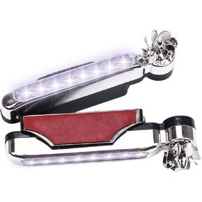 UGSHY Pack-2 مصابيح زينة LED للسيارة، مصابيح تشغيل نهارية تعمل بطاقة الرياح، مجموعة استبدال إضاءة LED، عالمية لمعظم السيارات وسيارات الدفع الرباعي والشاحنات (أبيض) in Kuwait