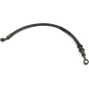 uxcell Black Metal 55cm Length Brake Hose Oil Fuel Line Tube for Motorcycle