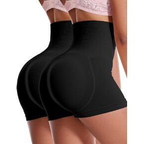 2pack High Waist Butt Lifter Panties Padded Underwear for Women Hip Enahncer Body Shaper Boyshort