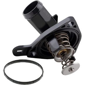 Thermostat Housing Kit Assembly Fit For Acu-ra RSX 2002-2006, For Hon-da Civic Si 2003-2005, For Hon-da CR-V 2002-2006 Replace# 19301-PNA-003, 19301PNA003, 1430814, 33949, 902-5131, TI24178