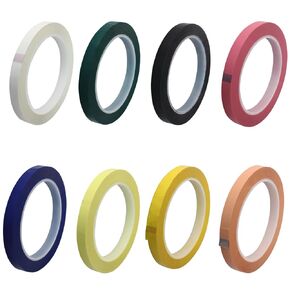 BokWin 8 Rolls Color Coding Tape 0.39 Inch Thin Whiteboard Tape 216 ft Identification Tape(8 Colors)