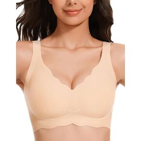 Wavy Wireless Bras for Women Push Up Bras Women's Seamless Bras No Underwire Comfort Bralettes Full Coverage Everyday Bra