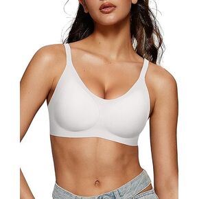 OEAK Womens Wireless Bras Comfortable Push Up Bra Smooth U Neck Bralette Full Coverage Bras Seamless Tshirt Everyday Bras