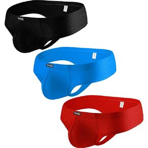 Men's Hot T-Back Thong G-String Undie Low Rise Stretch Mini Cheek Swimming Thong Under Panties for Men