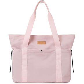 Travel Tote Bag, Multi Pocket Work Tote Bags for Women Fits 15.6'' Laptop Shoulder Bag with Zipper Shopping Bag