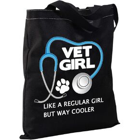 CMNIM Vet Tech Gifts Funny Veterinary Girl Gifts Tote Bag Veterinary Gift Female Veterinarians Student Gift Vet Gift