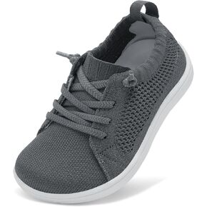 LeIsfIt Toddler Shoes Girls Boys Wide Shoes Kids Barefoot Shoes Zero Drop Minimalist Sneakers Slip on Tennis Shoes