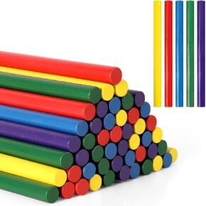 50 Pcs Rhythm Sticks for Kids Classroom Activities, 5 Colors 8 Inch Set of Music Sticks, Wooden Percussion Musical Instruments for Girls and Boys