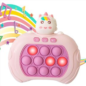 CJ Toys™ Fast Push Bubble Console Premium | Fidget Pop It Game for Stress Relief & Focus | Sensory Puzzle Toy for Ages 3-12 (Unicorn)