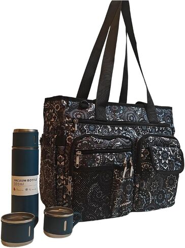 Teacher Tote Bag, Women Bag, Nurse bag, Utility Bag with Bottom Pad with separated Laptop storage layer. in Saudi Arabia